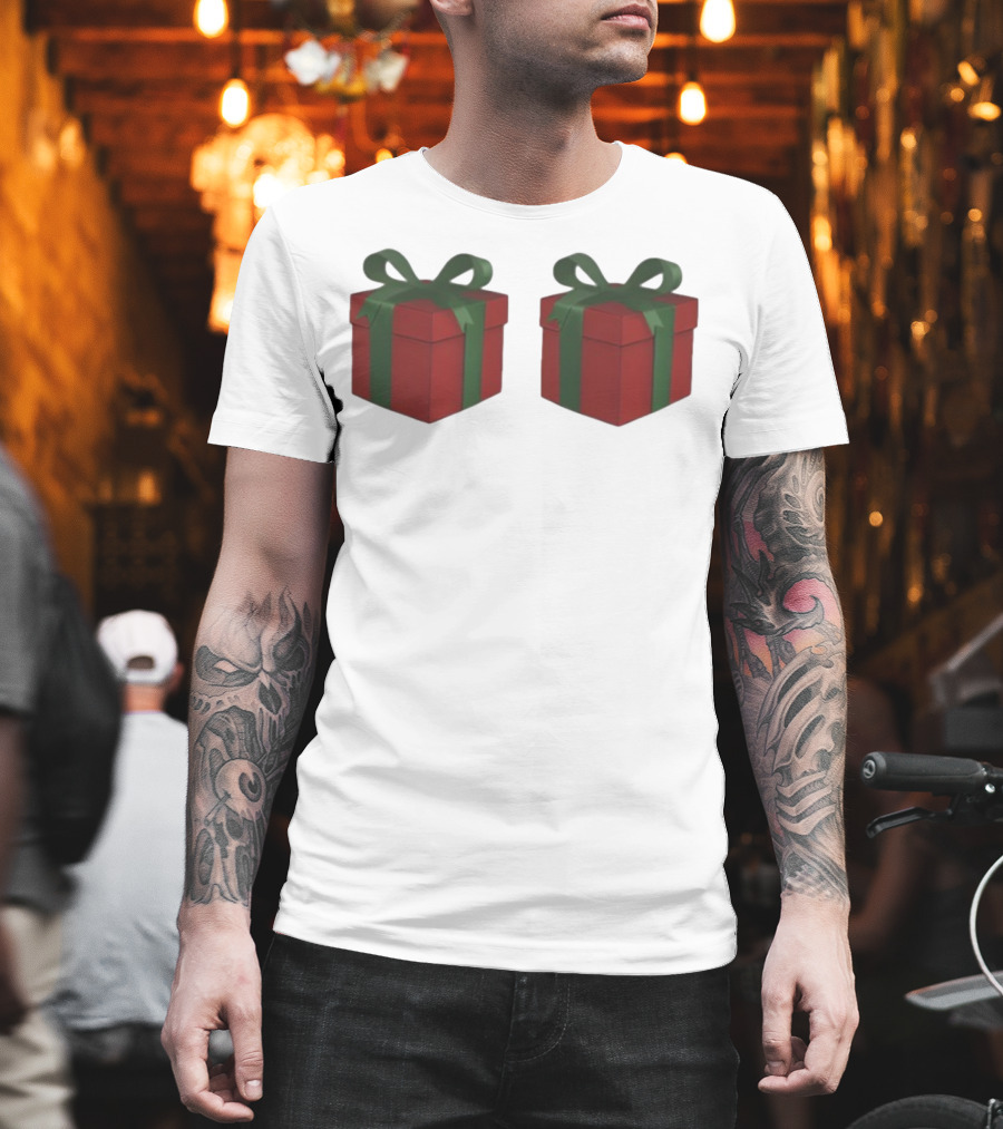 Just Here For The Presents Gifts Holiday Humor T-Shirt