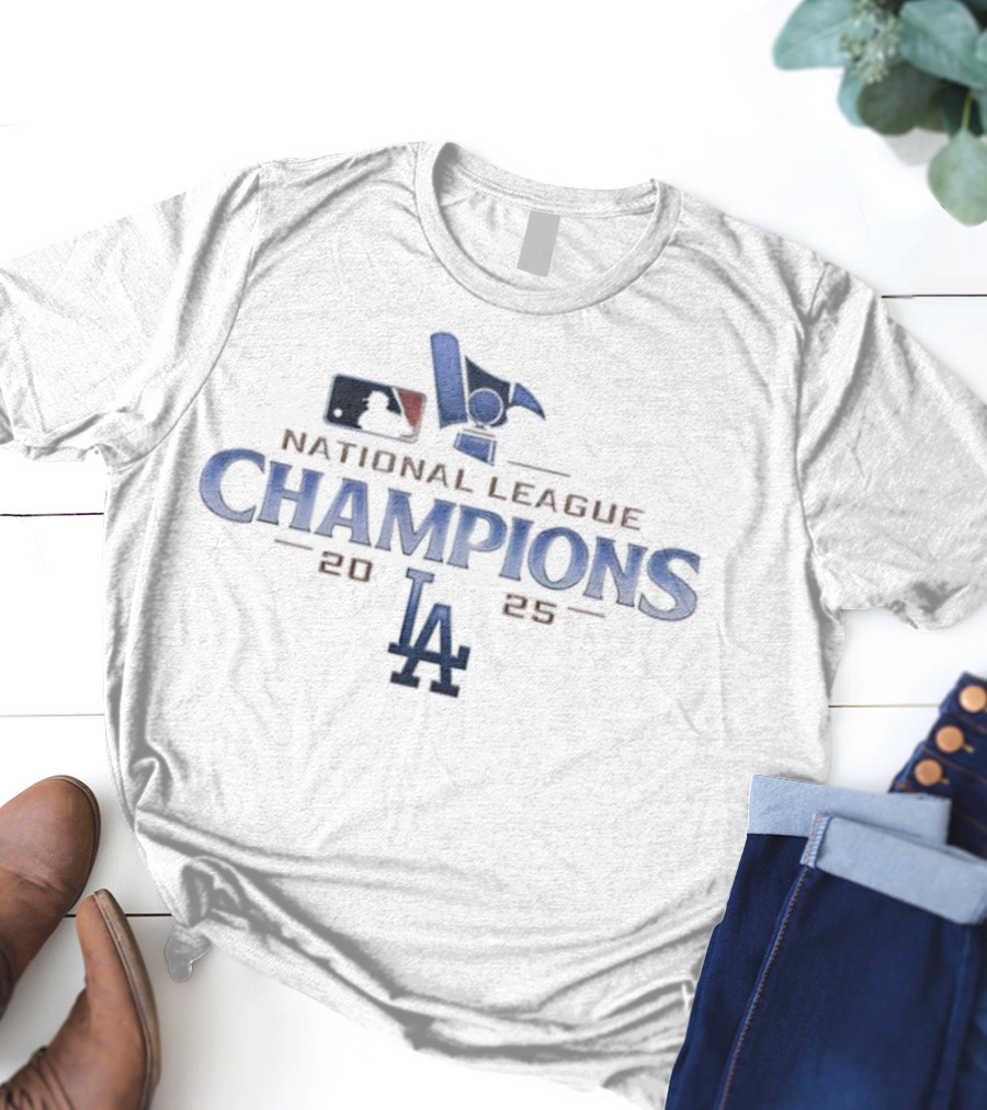 Los Angeles Dodgers 2025 National League Champions LA T-Shirt