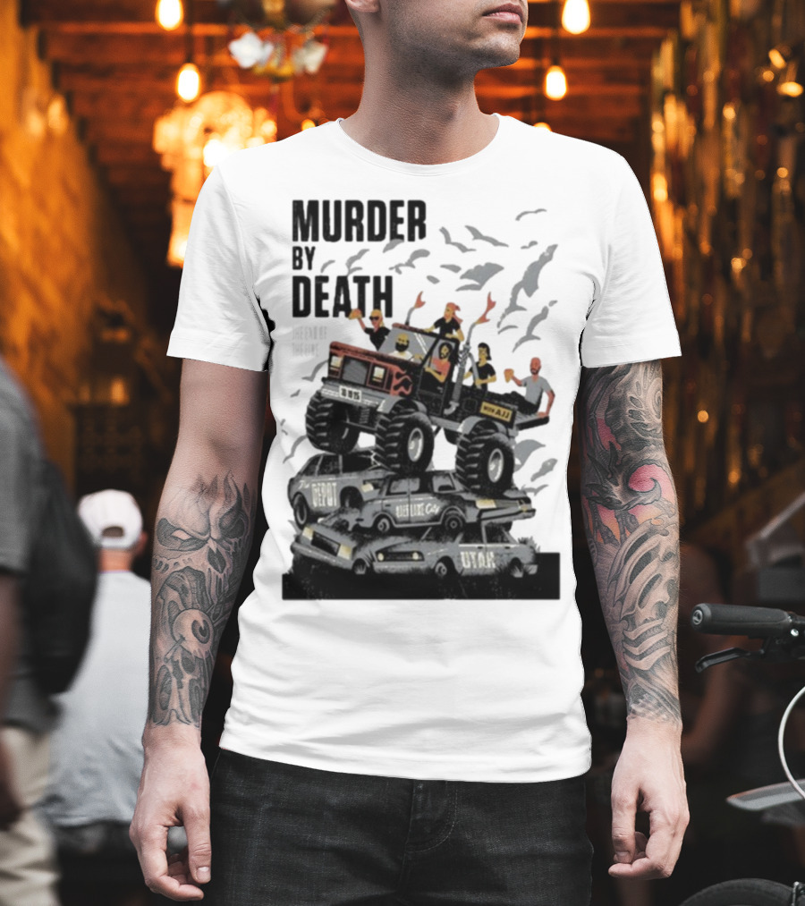 Murder By Death October 19 2025 Salt Lake City Tour Utah Depot Event Monster Truck Illustration T-Shirt