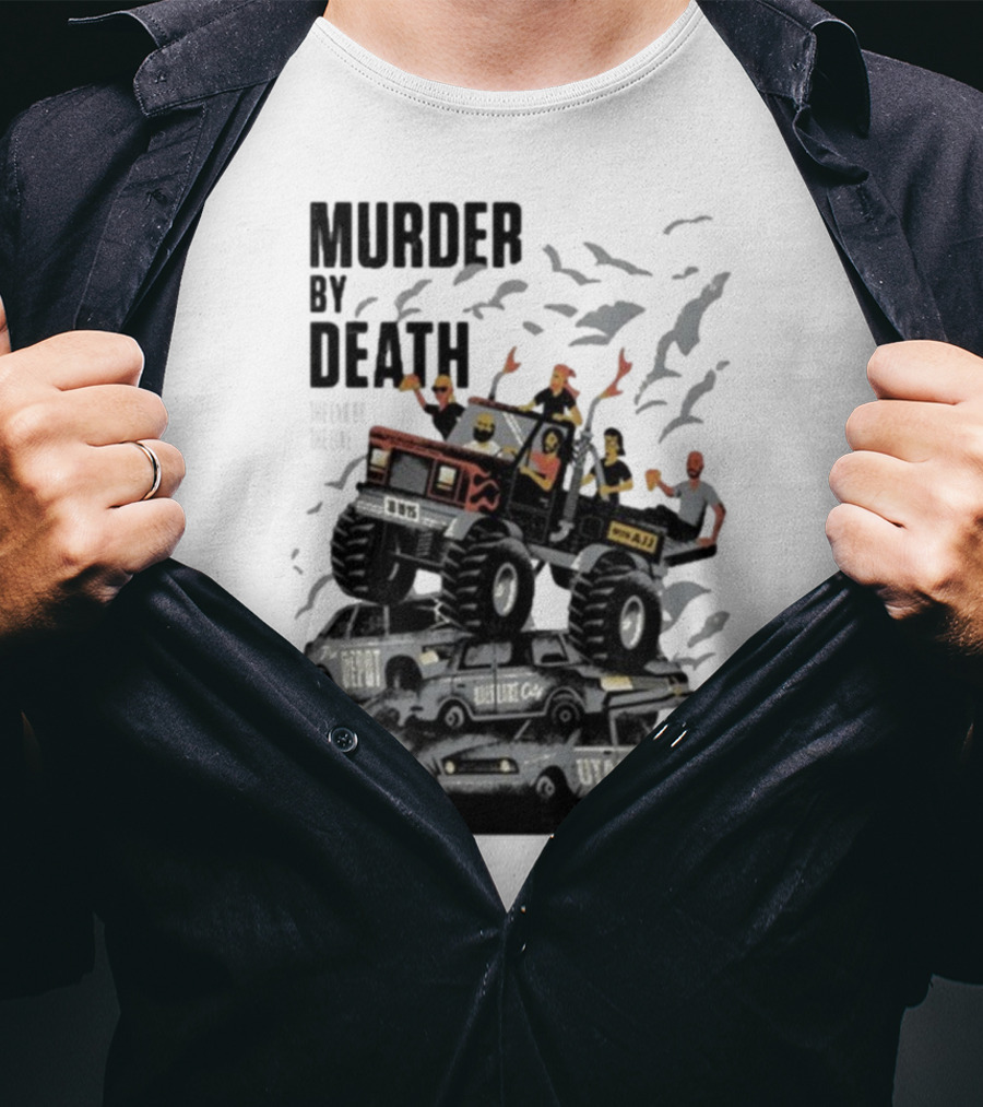 Murder By Death October 19 2025 Salt Lake City Tour Utah Depot Event Monster Truck Illustration T-Shirt