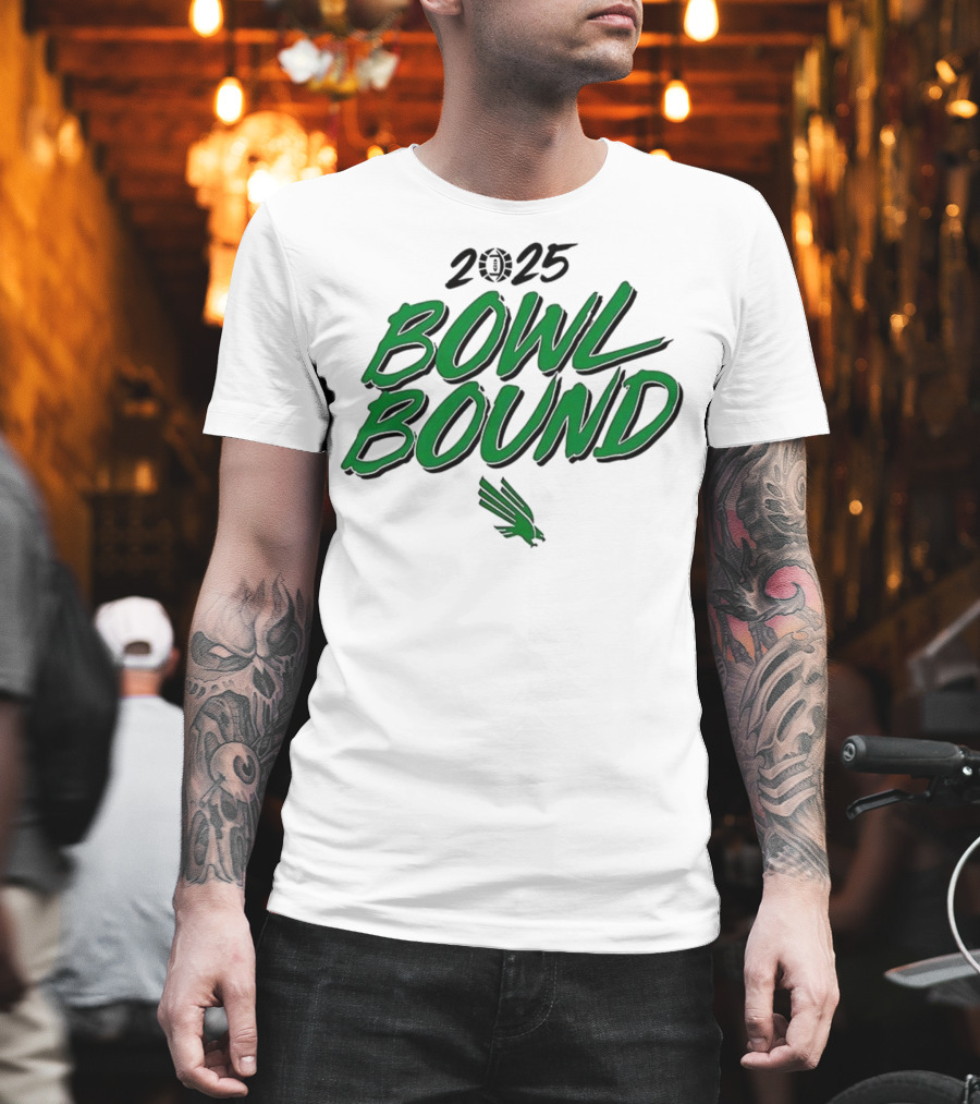 North Texas Mean Green 2025 Bowl Bound Football Team Enthusiasts Apparel T-Shirt