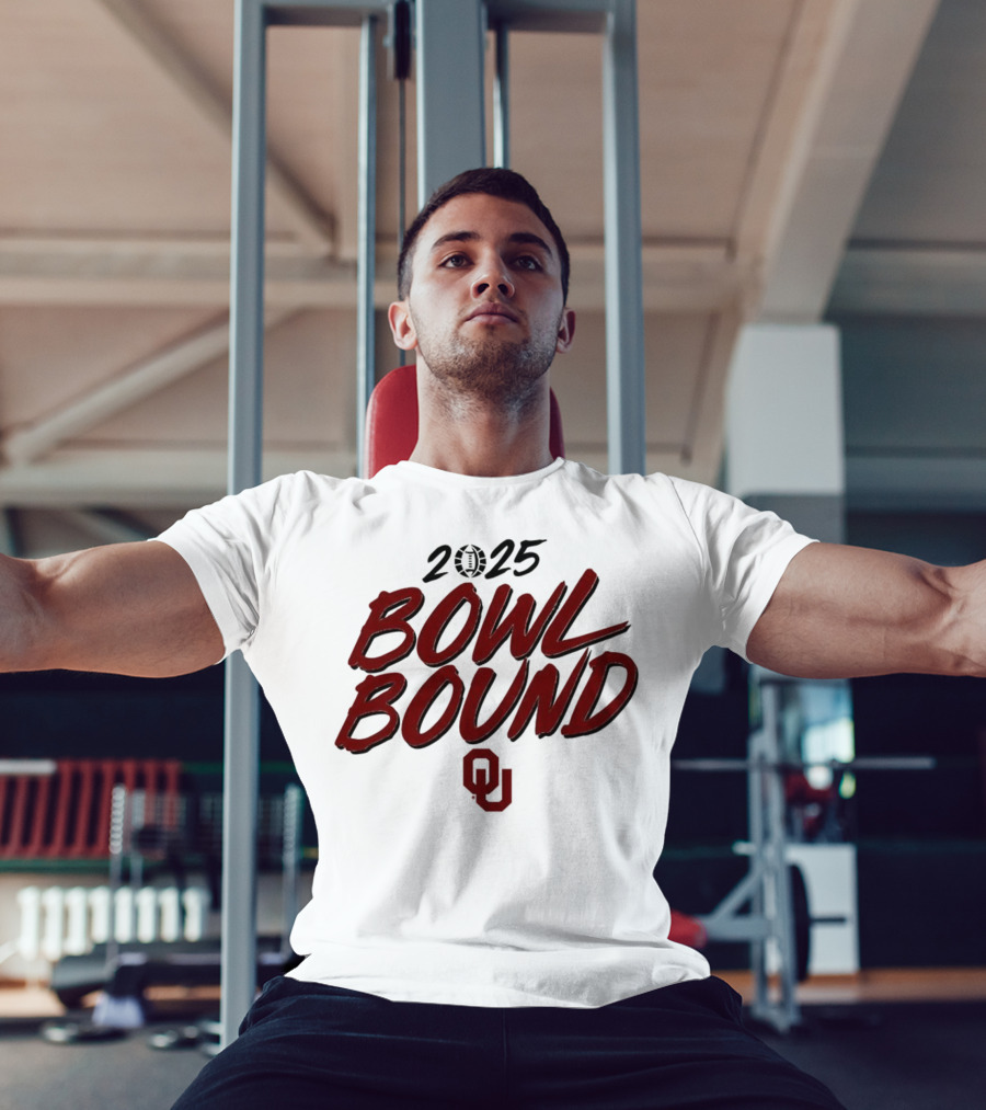 2025 Oklahoma Sooners Bowl Bound OU Logo T-Shirt