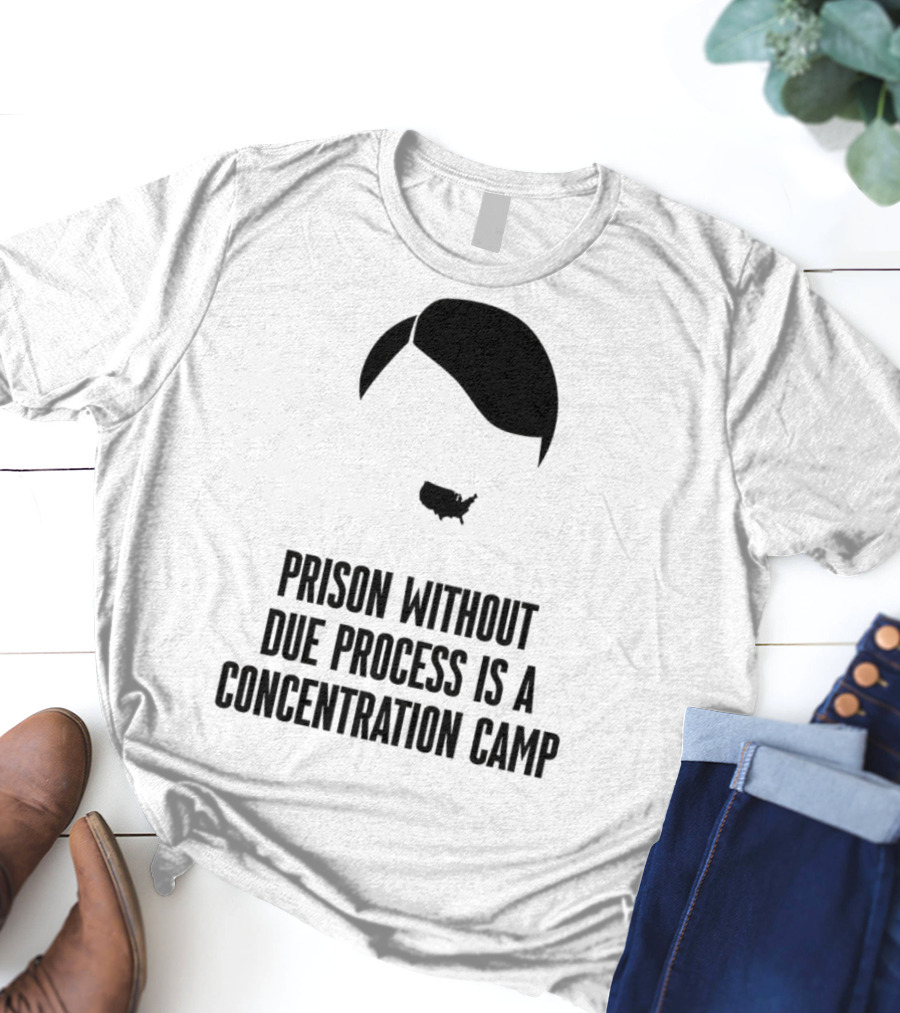 Prison Without Due Process Is A Concentration Camp Face Icon Illustration T-Shirt