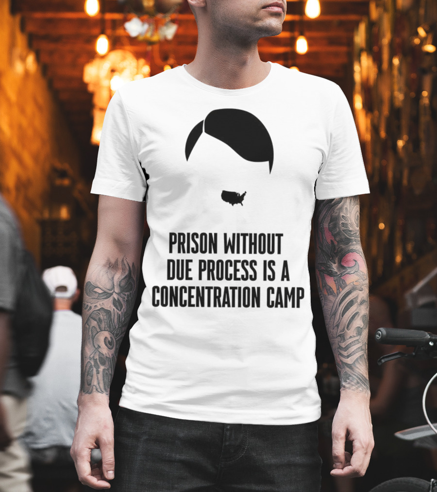 Prison Without Due Process Is A Concentration Camp Face Icon Illustration T-Shirt