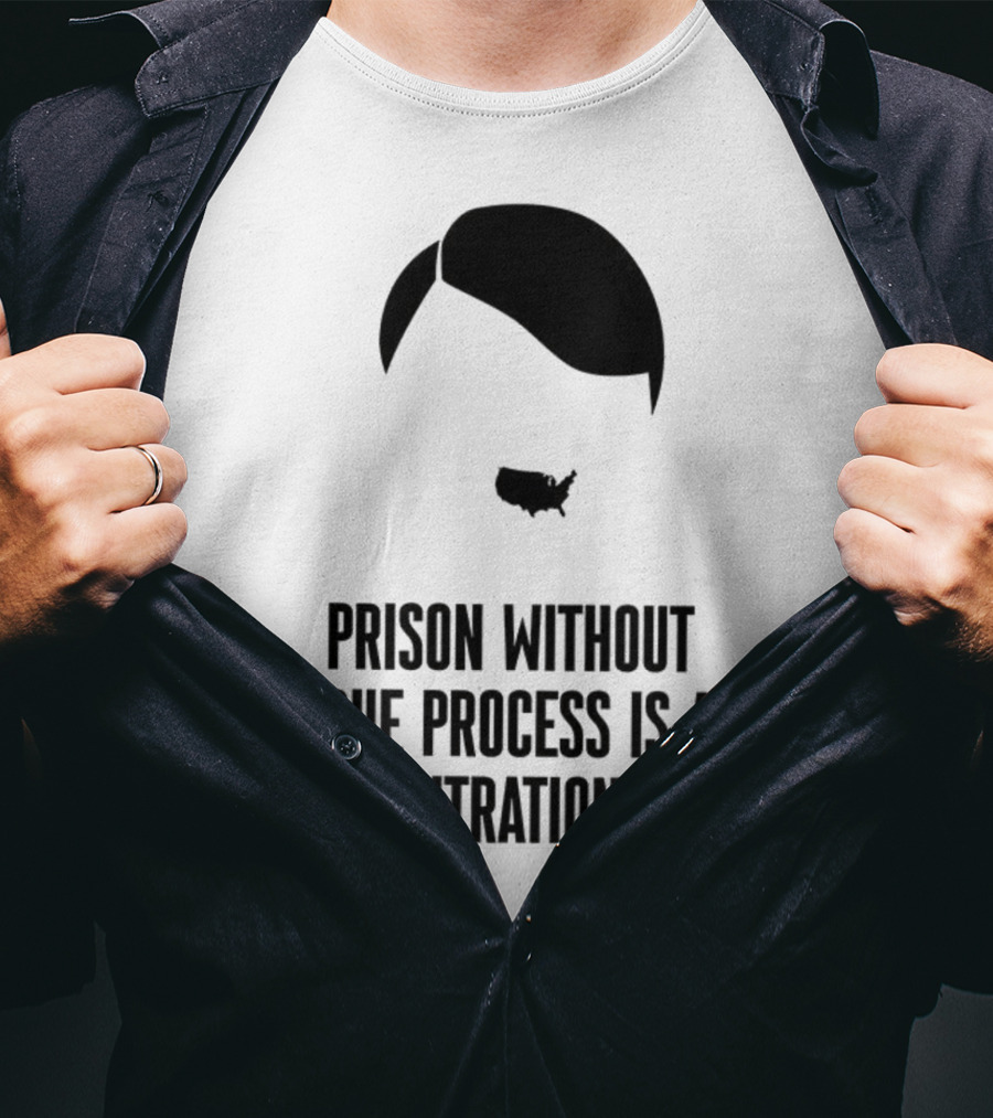 Prison Without Due Process Is A Concentration Camp Face Icon Illustration T-Shirt
