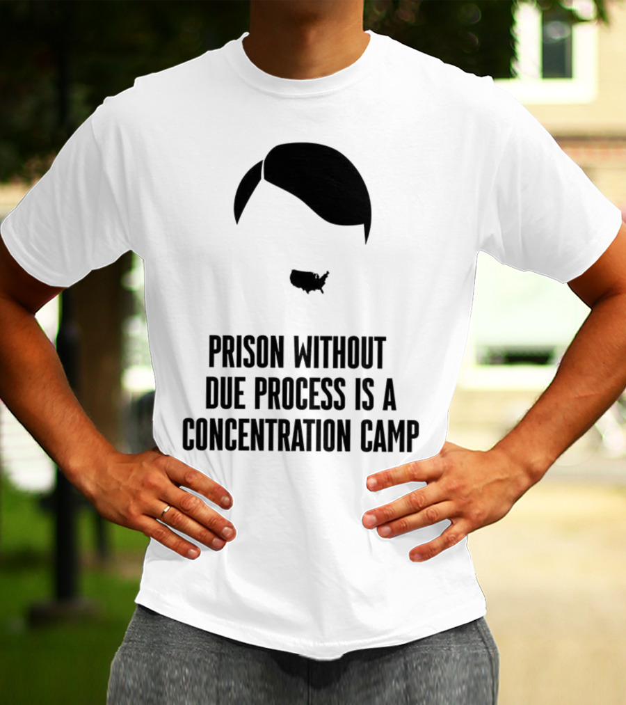 Prison Without Due Process Is A Concentration Camp Face Icon Illustration T-Shirt