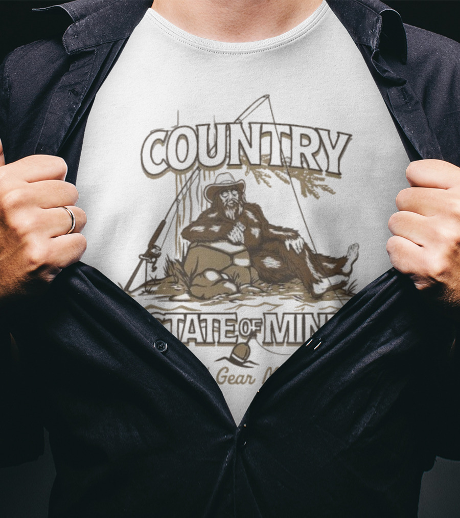 Country State Of Mind Stlhd Gear Mfg Co Fishing T-Shirt