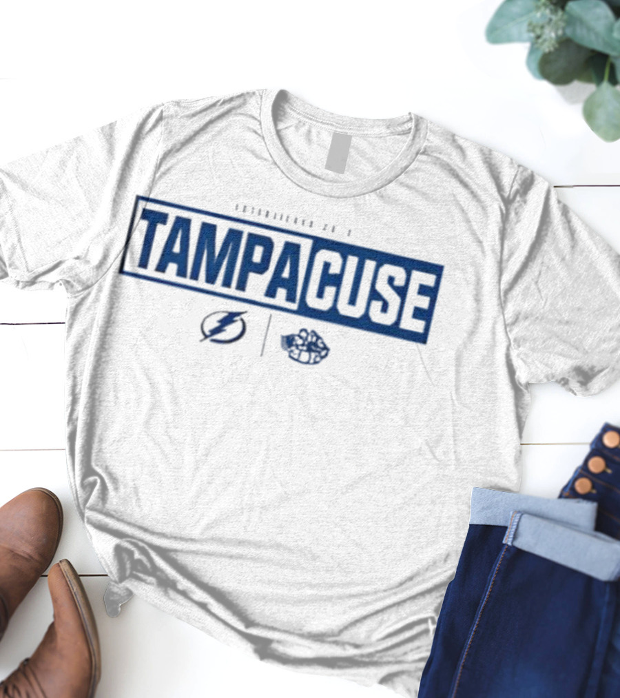 TampaCuse Syracuse Crunch And Tampa Bay Lightning Collaboration T-Shirt