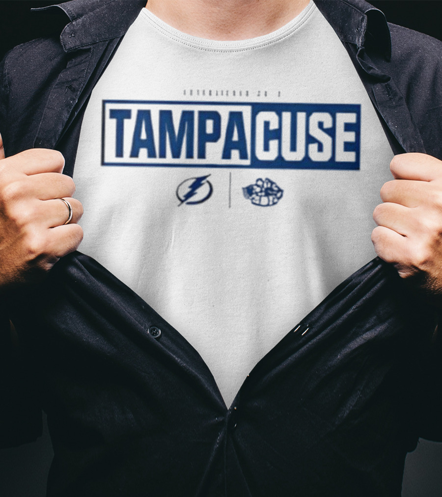 TampaCuse Syracuse Crunch And Tampa Bay Lightning Collaboration T-Shirt