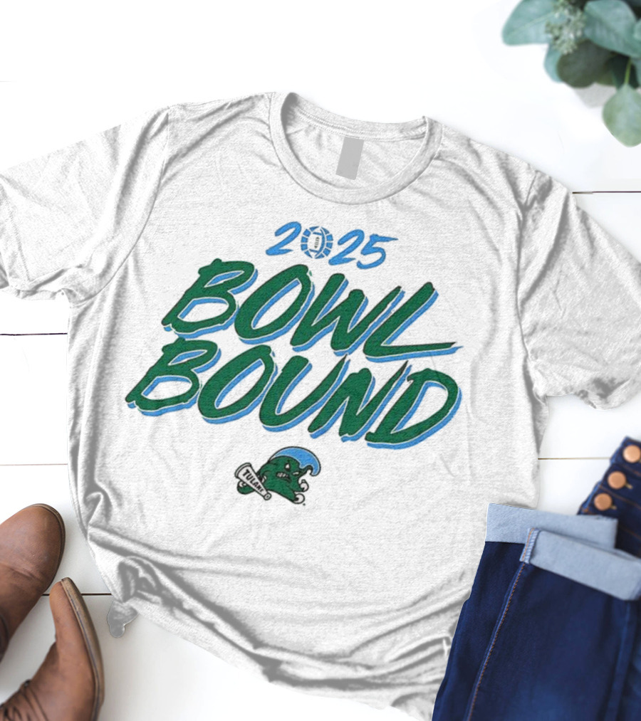 2025 Tulane Green Wave Bowl Bound T-Shirt