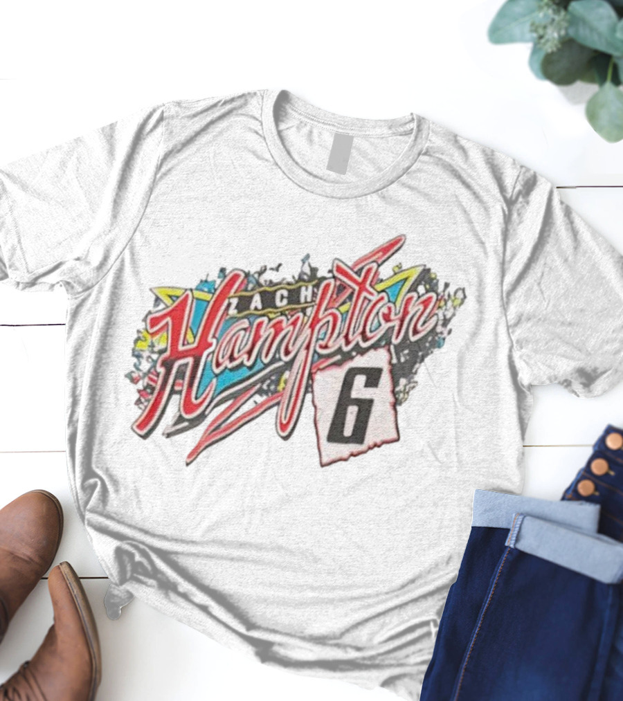 Zach Hampton 6 Vibrant Indiana Style Retro Graffiti T-Shirt