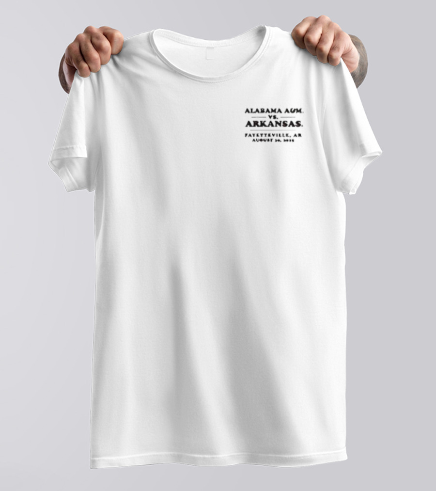 Arkansas Razorbacks Vs Alabama A&M Back On The Hill Game Day 2025 T-Shirt