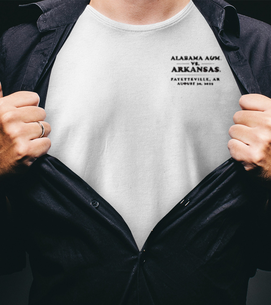 Arkansas Razorbacks Vs Alabama A&M Back On The Hill Game Day 2025 T-Shirt