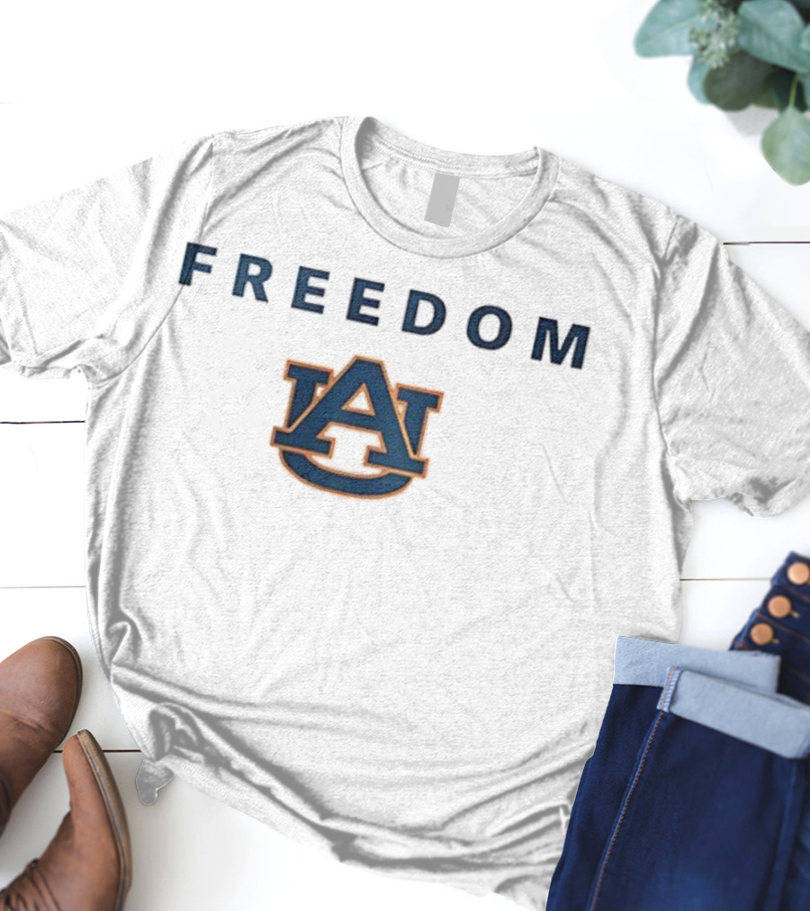 Auburn Tigers Auburn University AU Logo Freedom Charlie Kirk T-Shirt