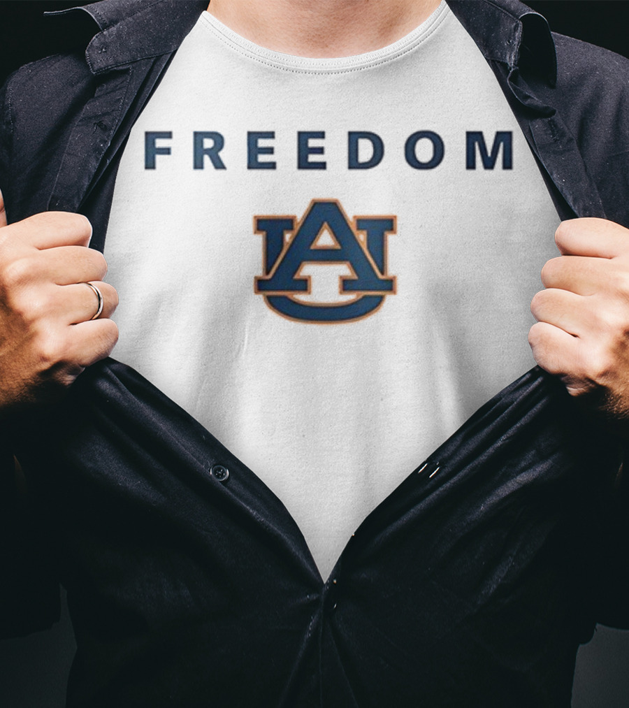 Auburn Tigers Auburn University AU Logo Freedom Charlie Kirk T-Shirt