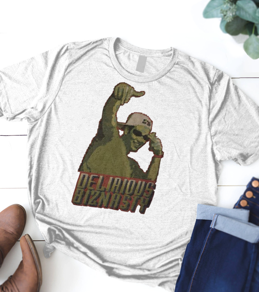 Delirious Biznasty Graphic With Man In Sunglasses And Cap T-Shirt