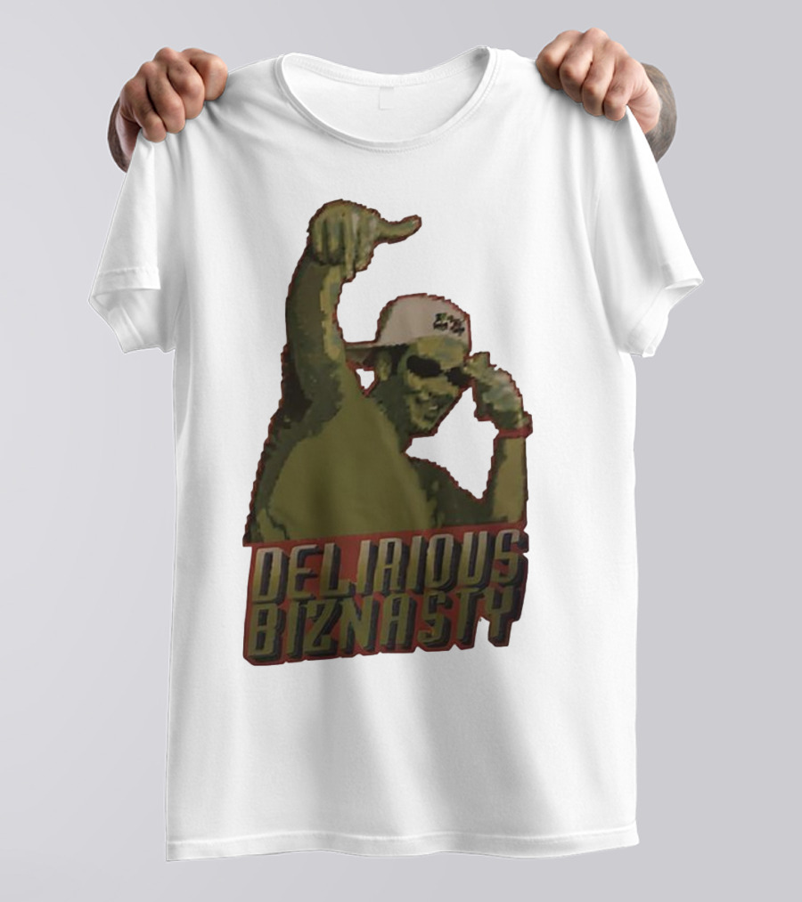Delirious Biznasty Graphic With Man In Sunglasses And Cap T-Shirt
