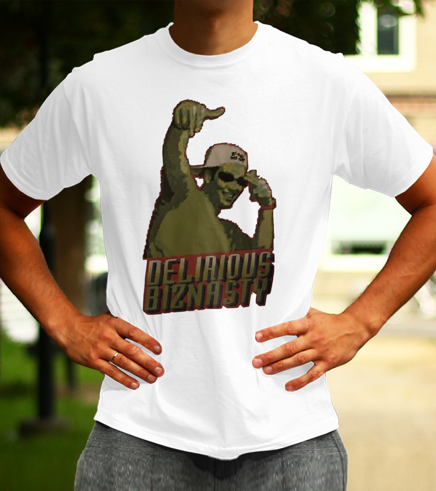 Delirious Biznasty Graphic With Man In Sunglasses And Cap T-Shirt