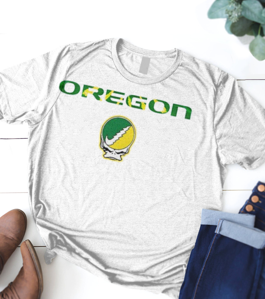Grateful Dead Oregon Skull Flash Ducks T-Shirt