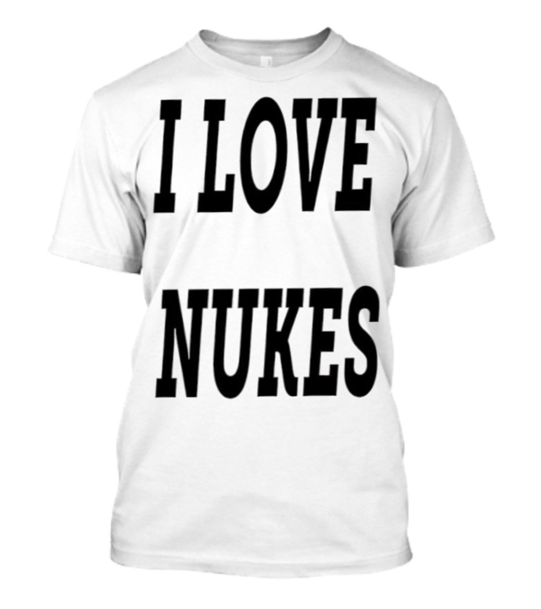 I Love Nukes DJ Smokey Retro Vibe T-Shirt