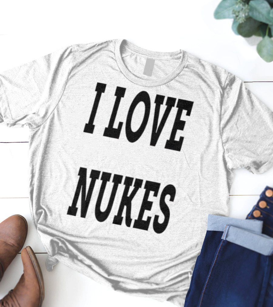 I Love Nukes DJ Smokey Retro Vibe T-Shirt