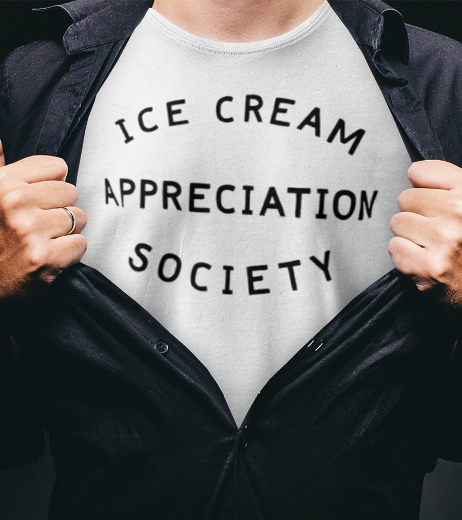 Ice Cream Appreciation Society Classic Membership Emblem T-Shirt