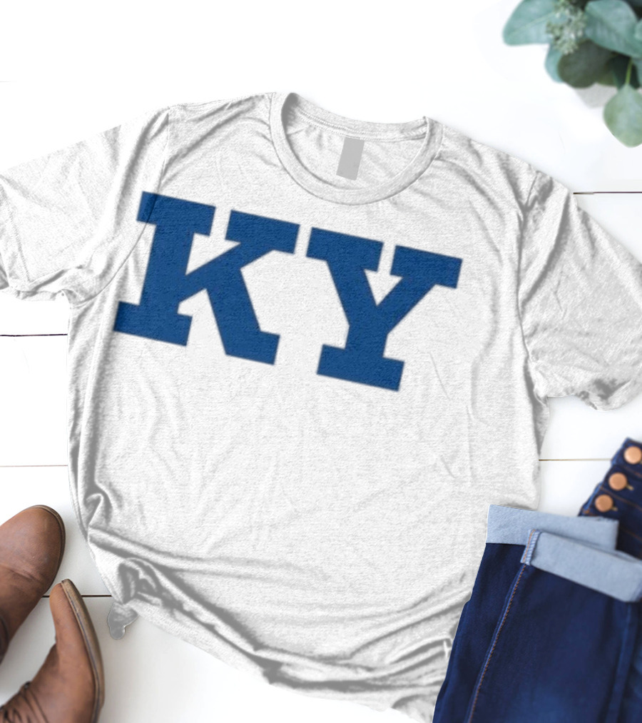 Kentucky KY Bold Blue Letters Iconic State Pride T-Shirt