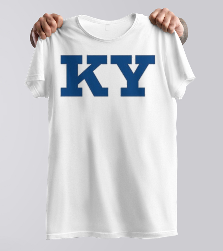 Kentucky KY Bold Blue Letters Iconic State Pride T-Shirt