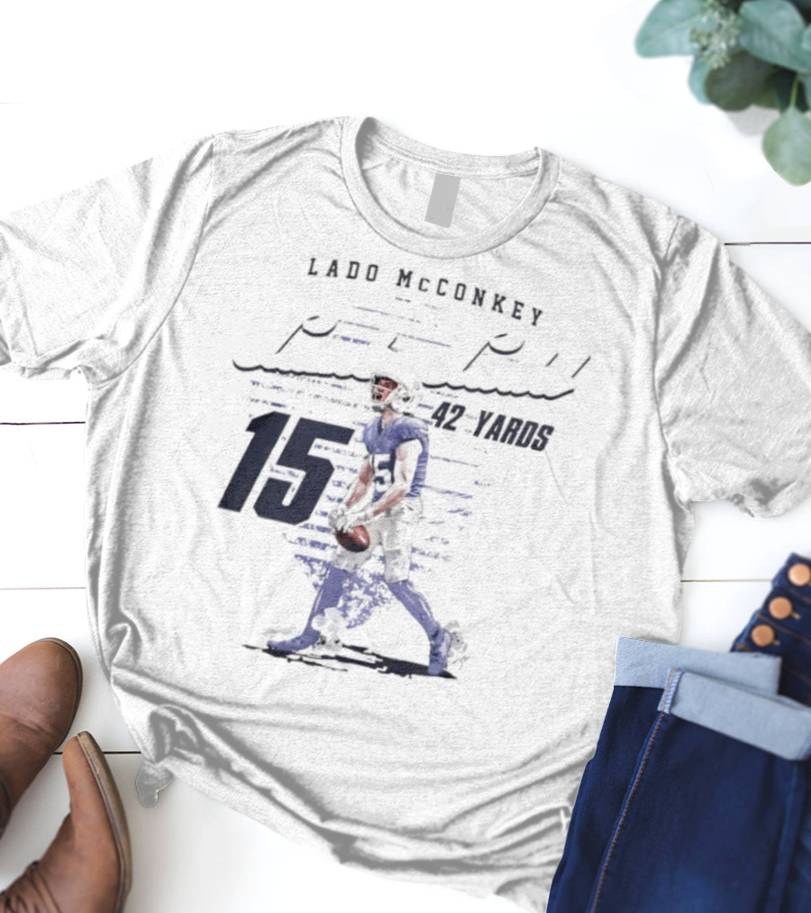 Ladd McConkey Punt Return 42 Yards 15 T-Shirt