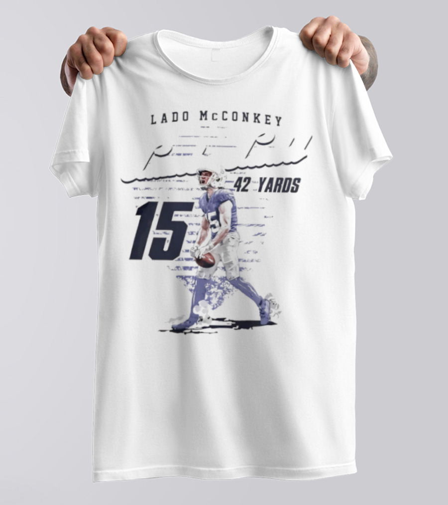 Ladd McConkey Punt Return 42 Yards 15 T-Shirt