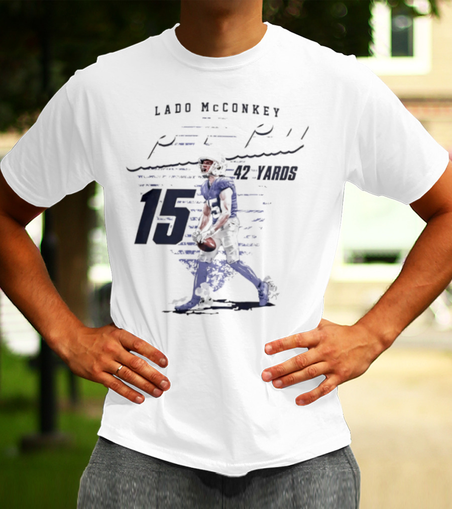 Ladd McConkey Punt Return 42 Yards 15 T-Shirt