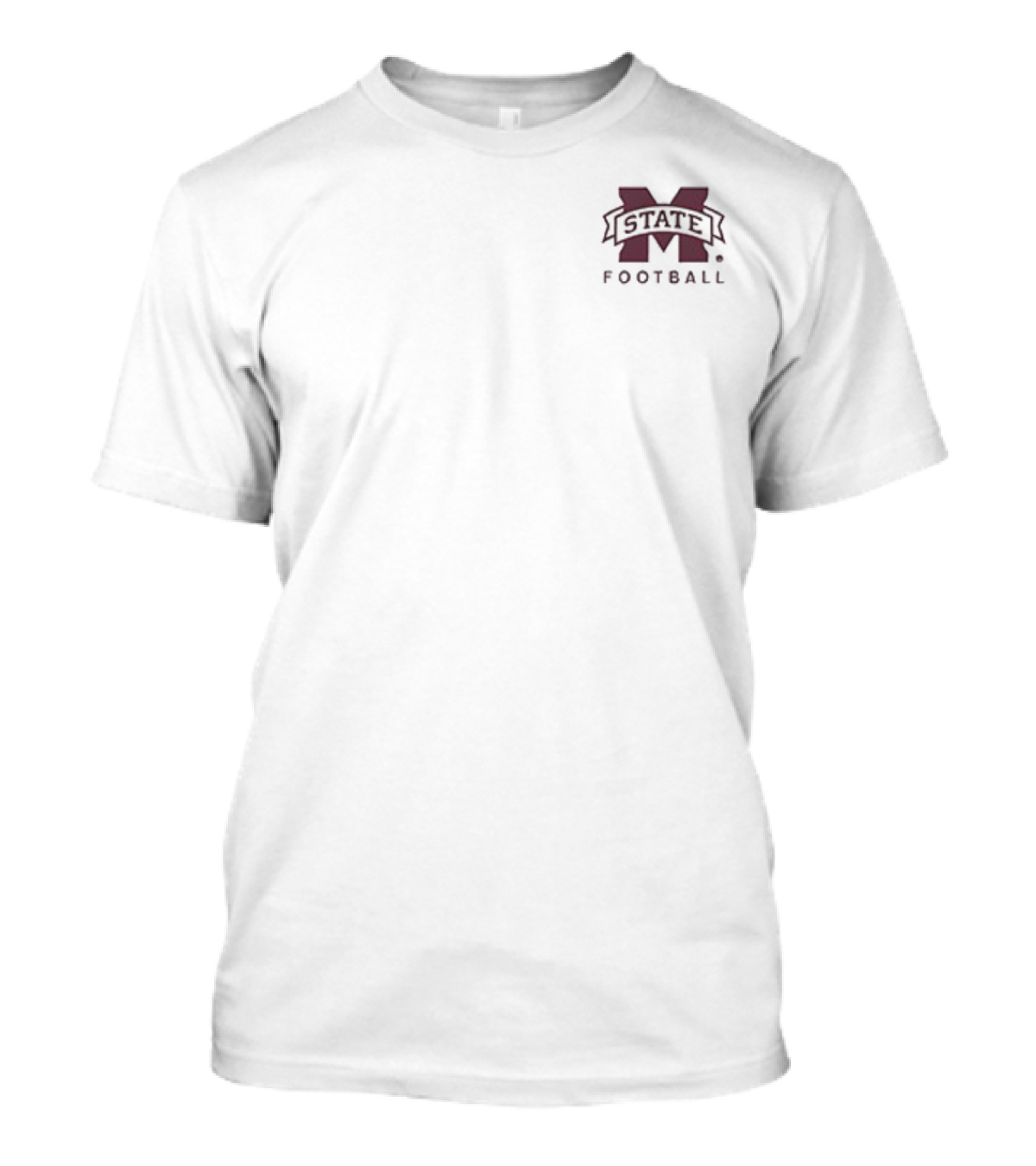 Mississippi State University Bulldogs MSU Football Bully Mascot Double-Sided T-Shirt