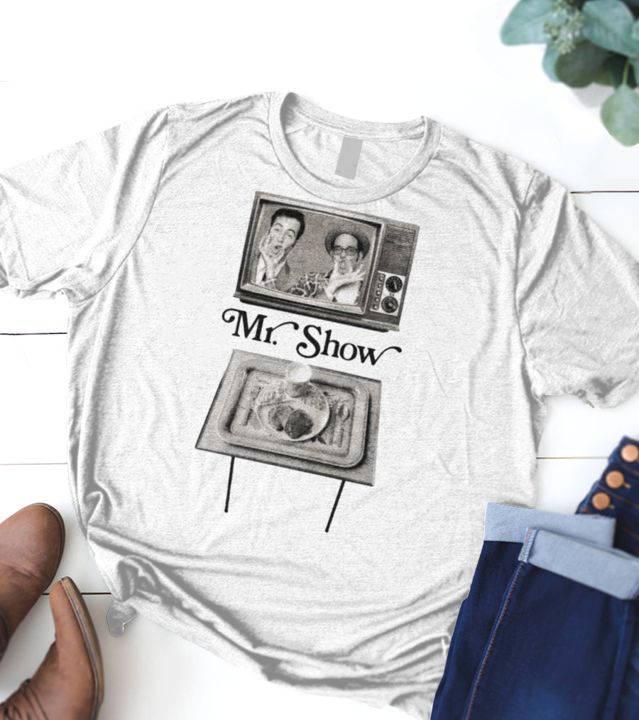 Mr. Show Vintage TV Dinner Tray Illustration T-Shirt