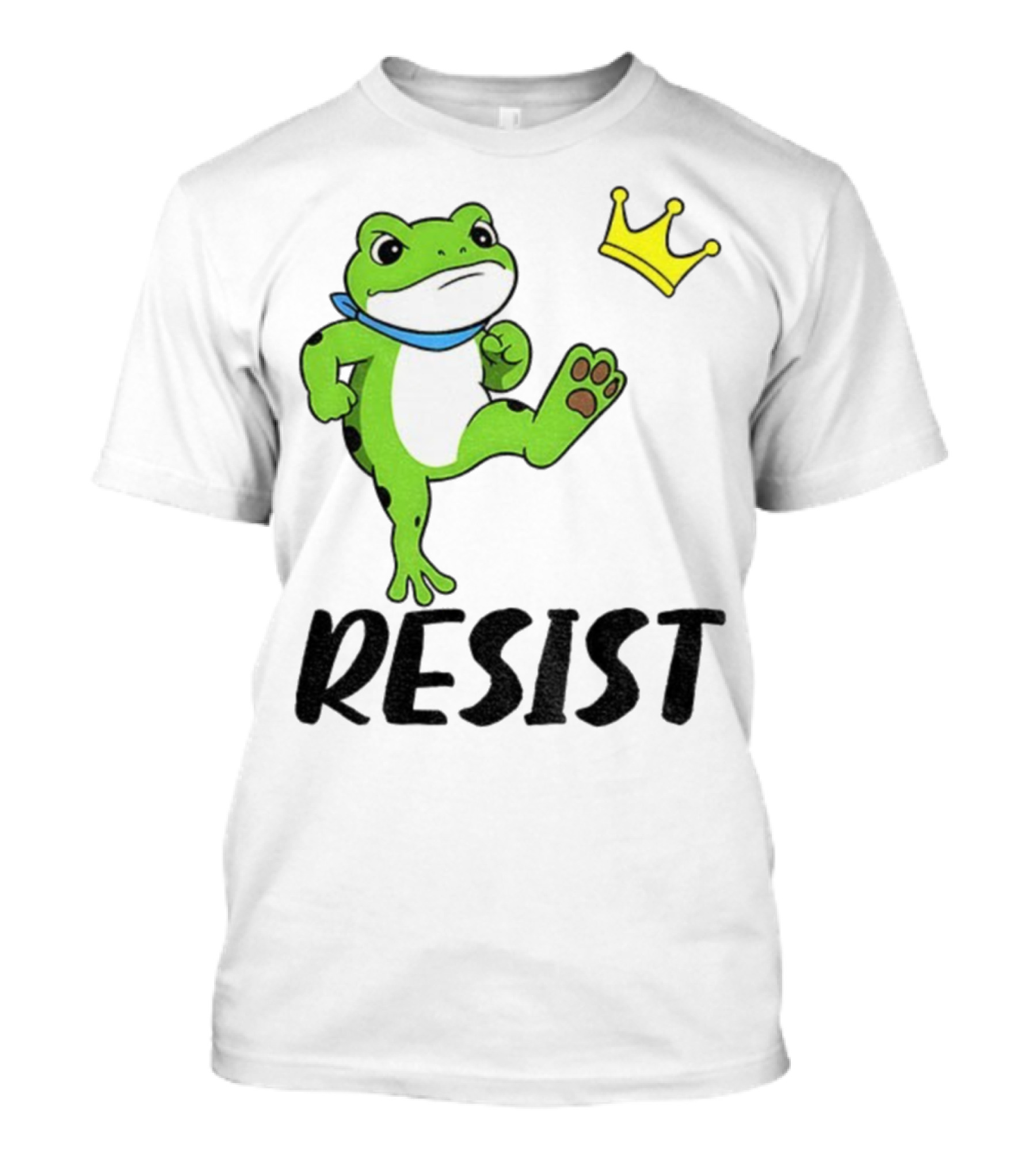 Resist Portland Frog Kicks Crown Political Anti Maga T-Shirt