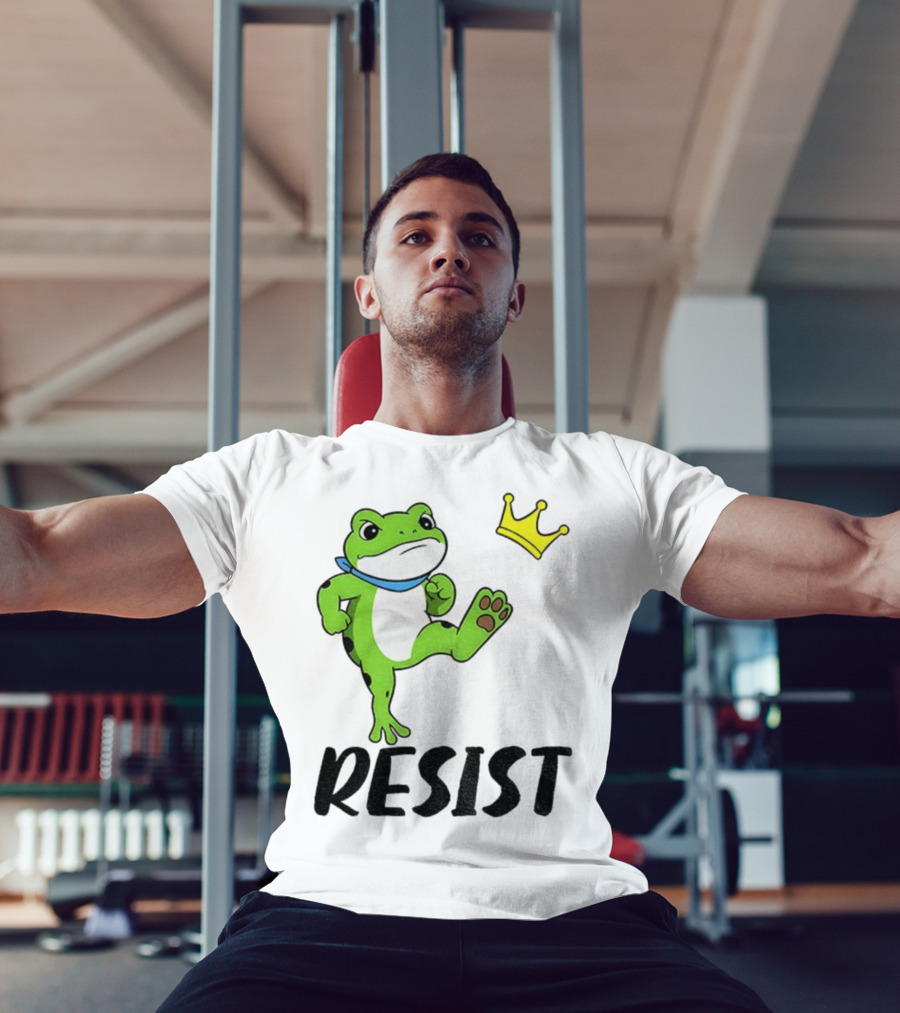 Resist Portland Frog Kicks Crown Political Anti Maga T-Shirt