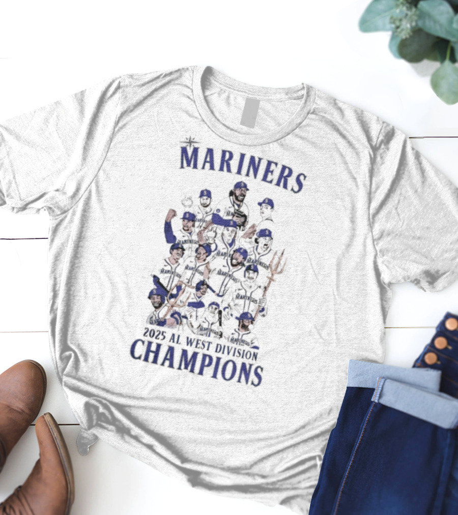 Mariners 2025 AL West Division Champions T-Shirt
