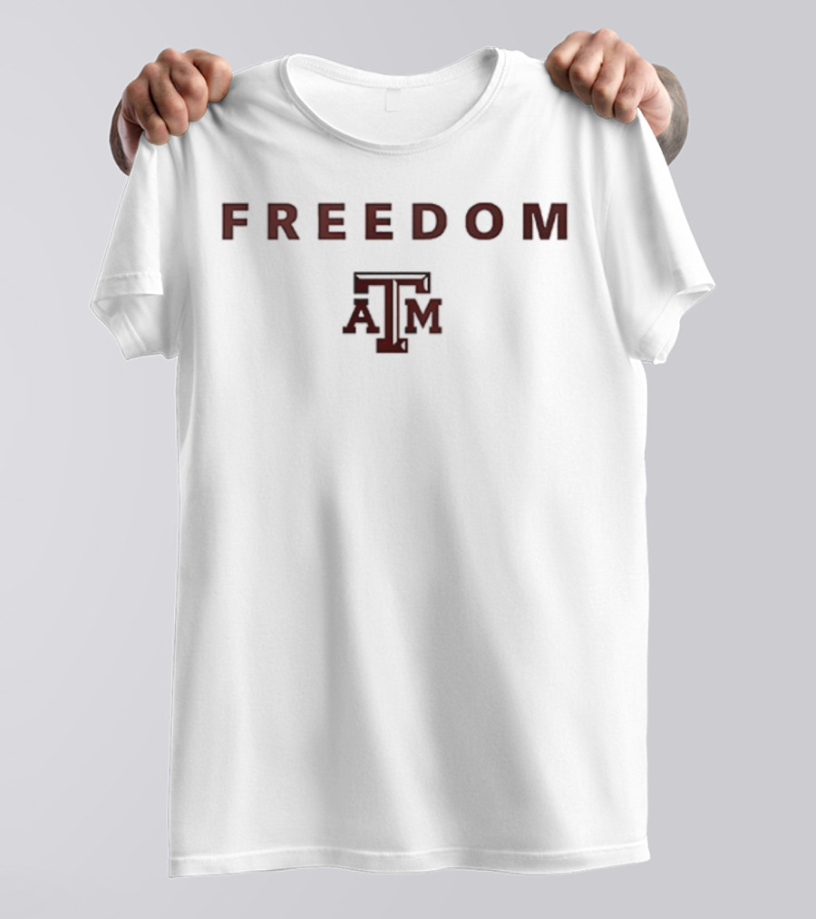 Texas A&M University Charlie Kirk Freedom Collaboration T-Shirt