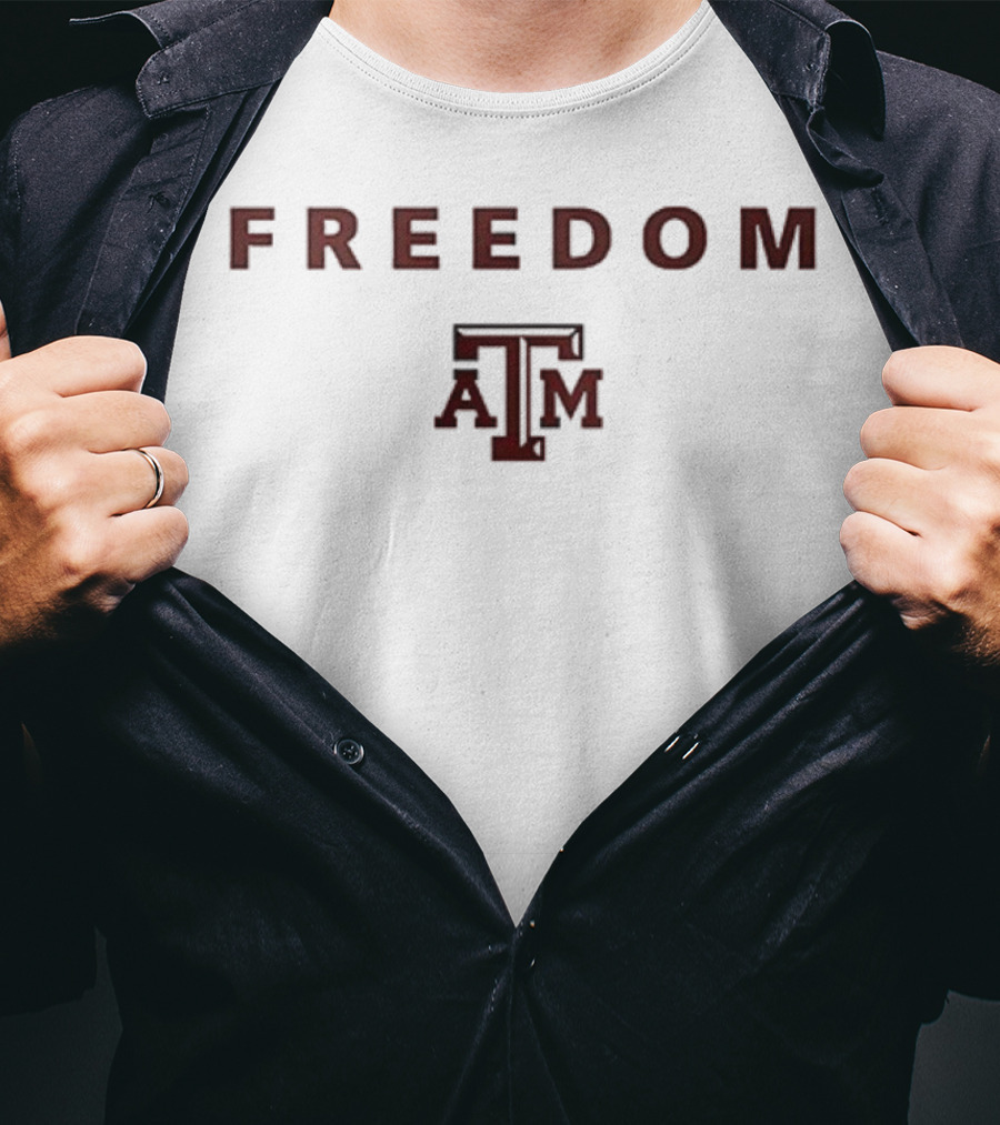 Texas A&M University Charlie Kirk Freedom Collaboration T-Shirt