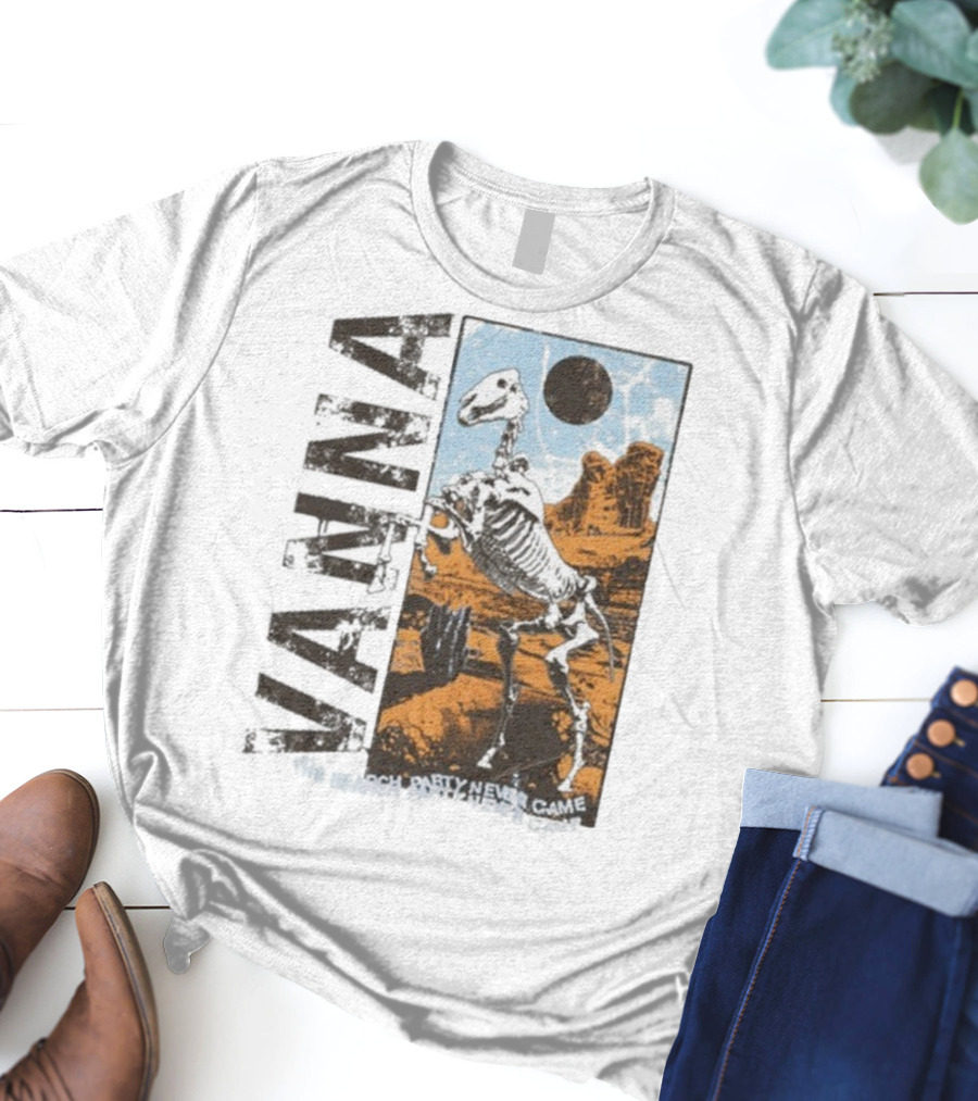 Vanna The Search Party Never Came Skeleton Desert Landscape T-Shirt