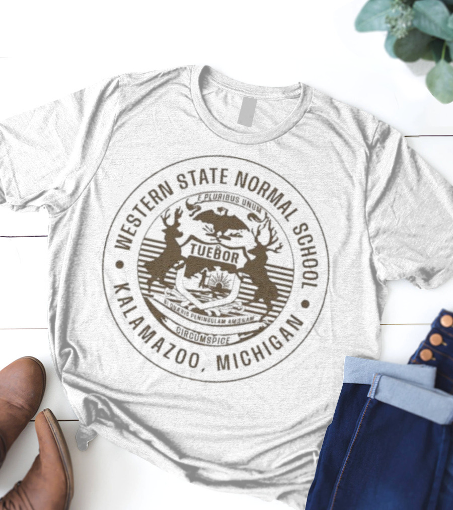 Western State Normal School Seal Kalamazoo Michigan Tuebor T-Shirt