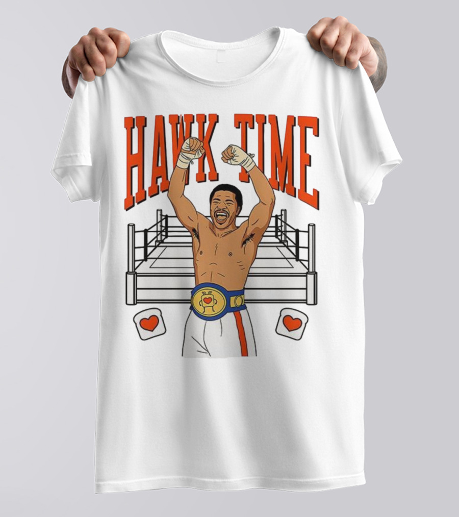 Hawk Time Aaron Pryor Champion Boxer Ring Victory T-Shirt