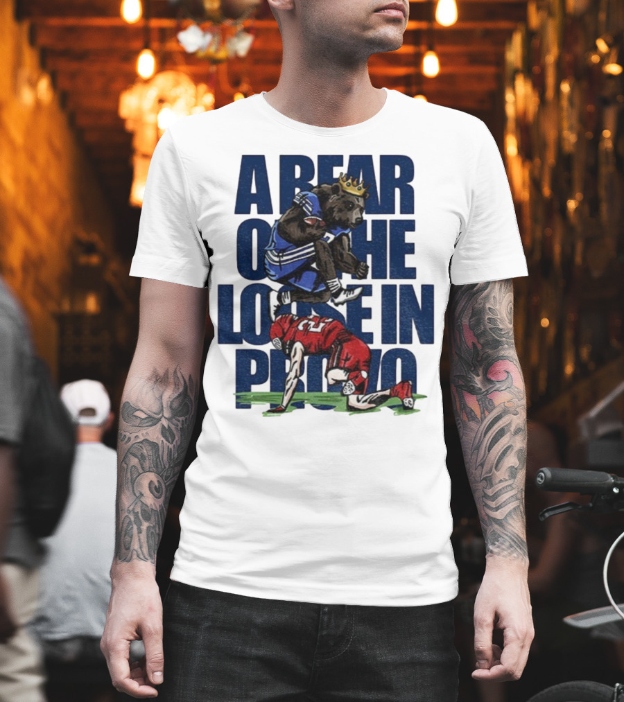 A Bear On The Loose In Provo Jump Over Kansas City Chief T-Shirt