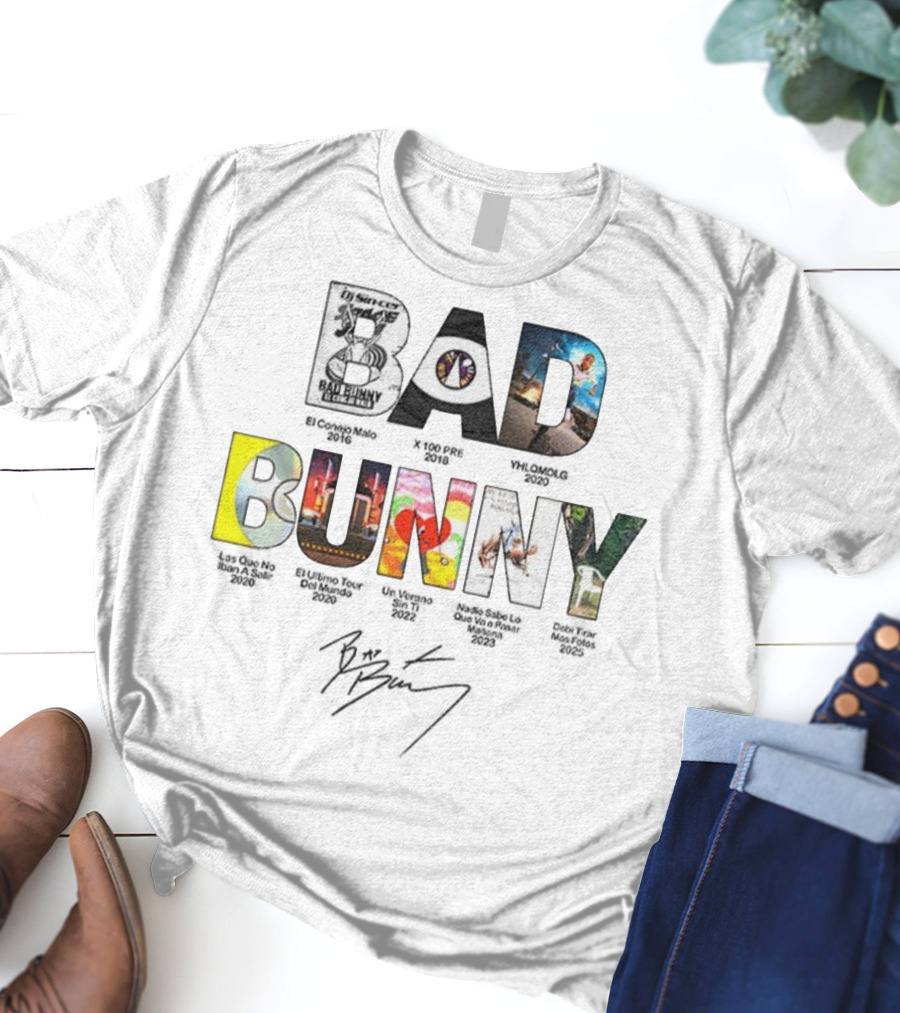 Benito Bowl Bad Bunny Iconic Signature DJ Sinoc Lyrics Event 2023 T-Shirt