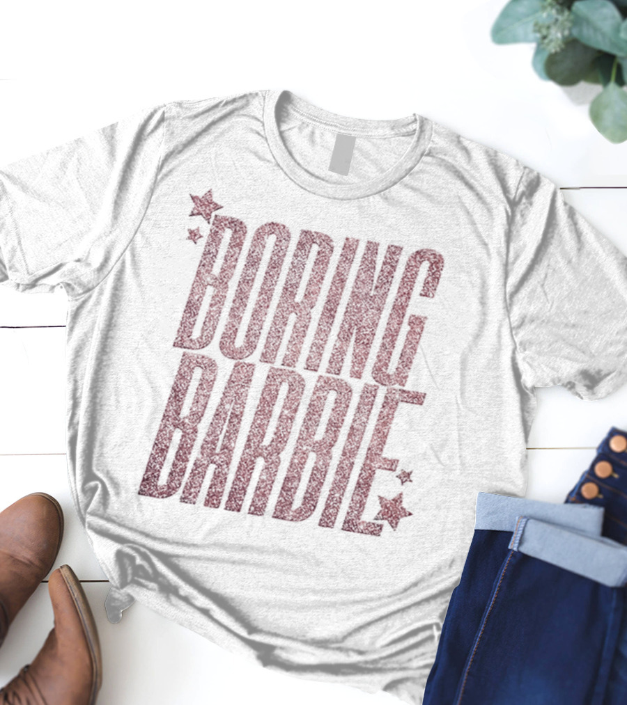 Boring Barbie Bold Red Stars T-Shirt