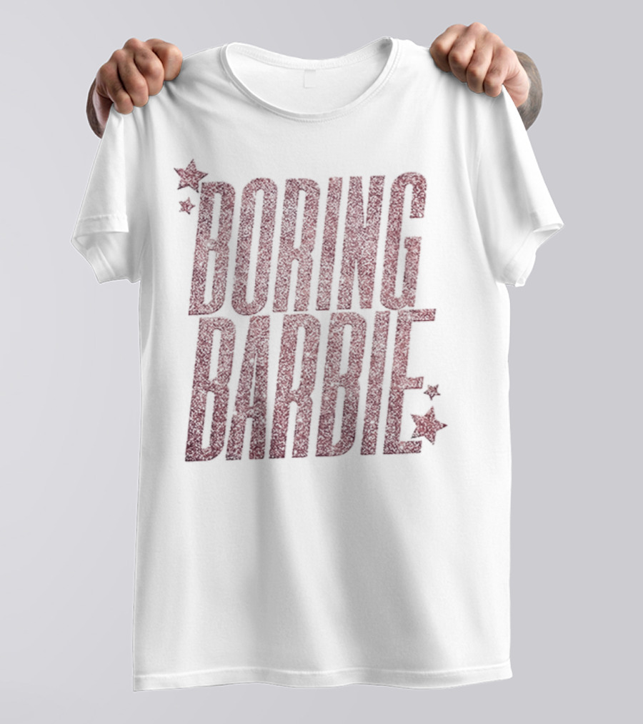 Boring Barbie Bold Red Stars T-Shirt