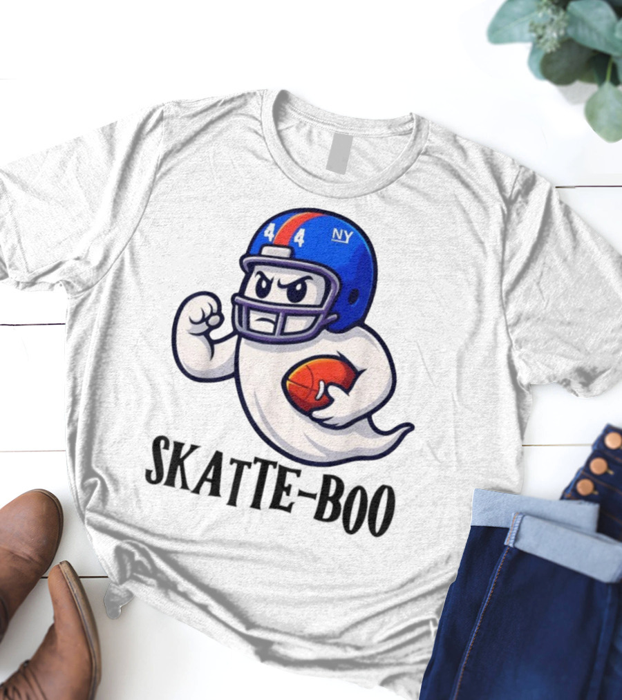New York Giants Skatte-Boo Ghost Halloween Football Spirit T-Shirt