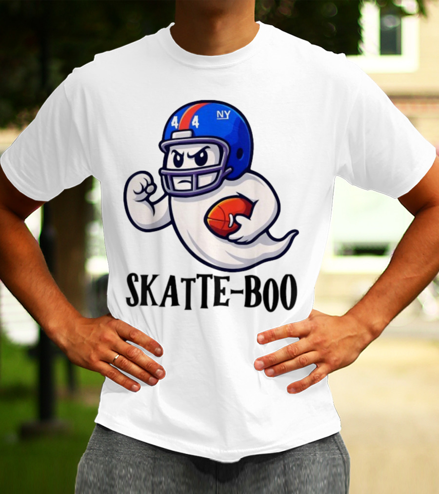 New York Giants Skatte-Boo Ghost Halloween Football Spirit T-Shirt