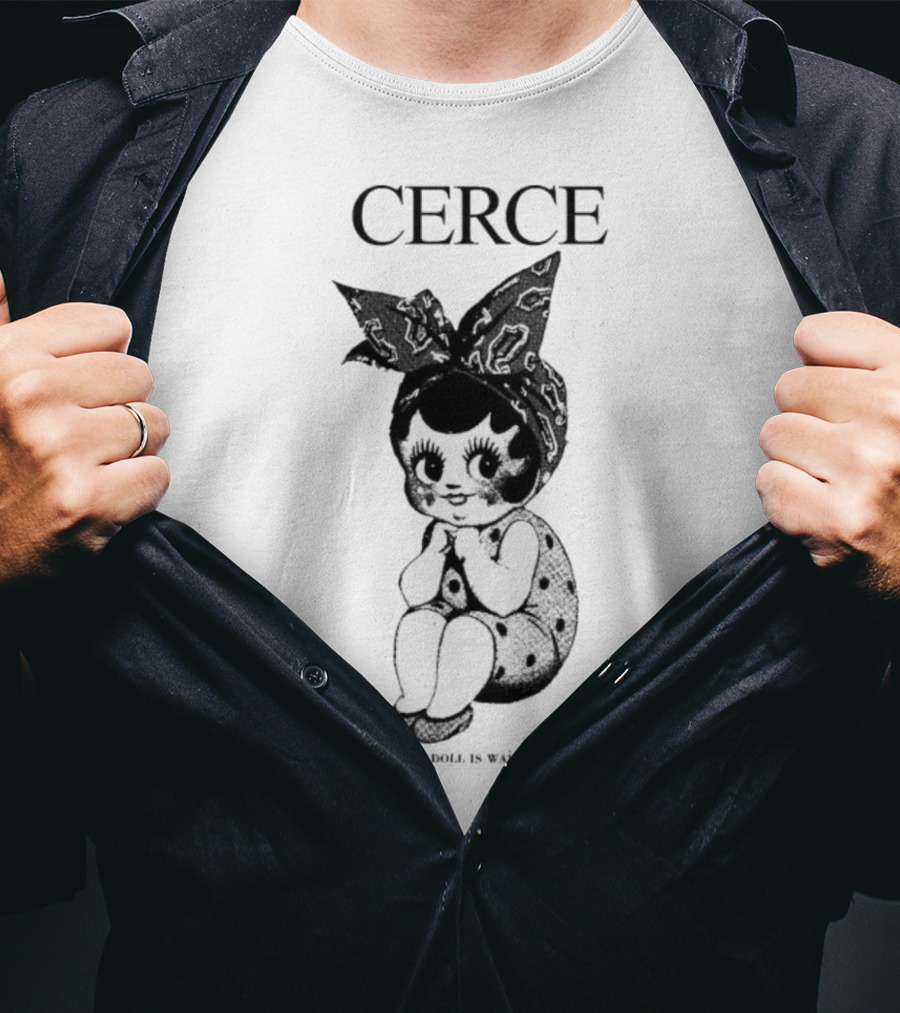 Cerce Your Baby Doll Is Waiting For You Vintage Illustration T-Shirt