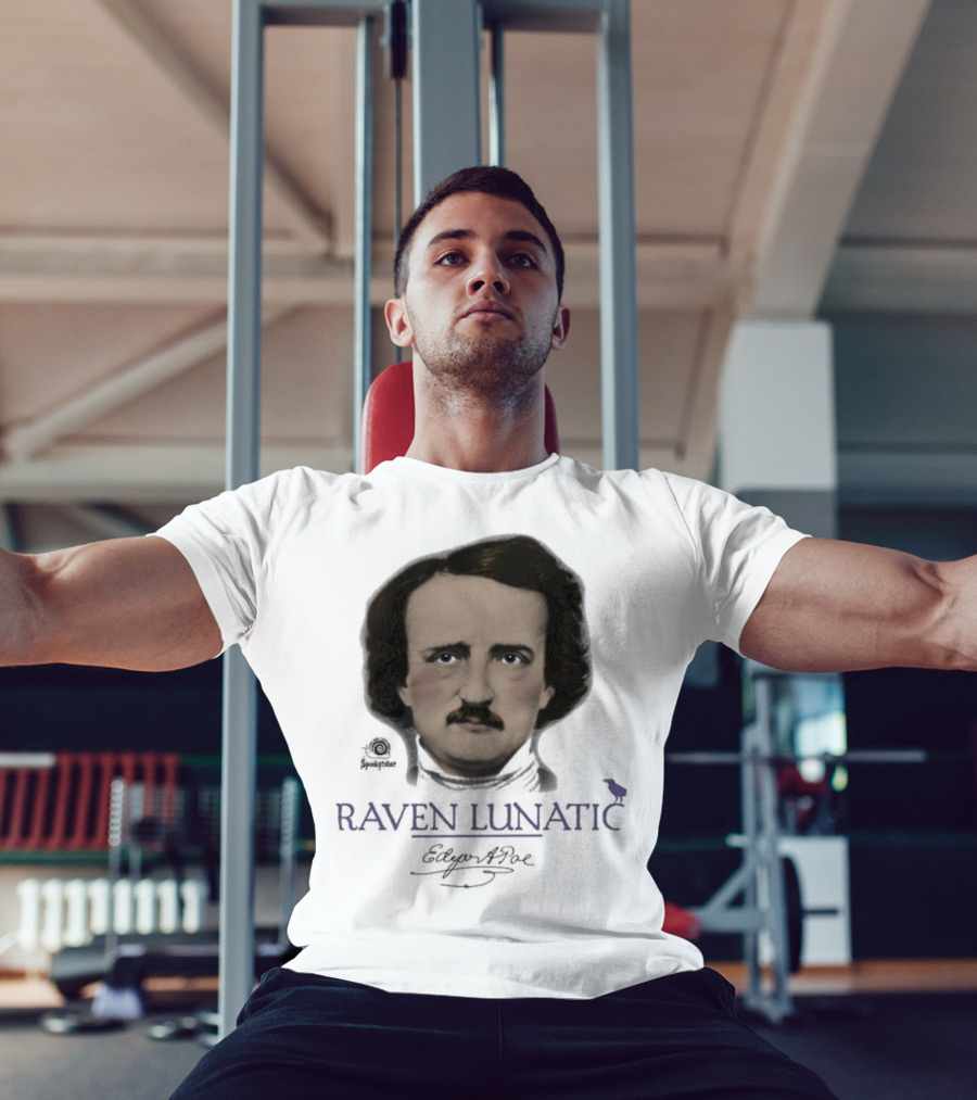 Raven Lunatic Edgar Allan Poe T-Shirt