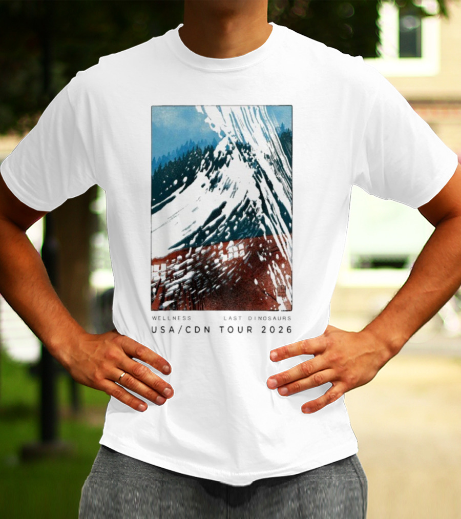 Wellness Last Dinosaurs USA CDN Tour 2026 T-Shirt